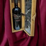 Portabottiglie in Velluto Singolo "Diavolo rosso Erario" "