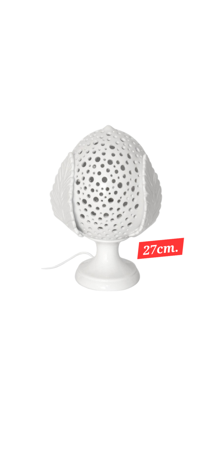 PUMO LAMPADA TRAFORATA BIANCA - immagine 2