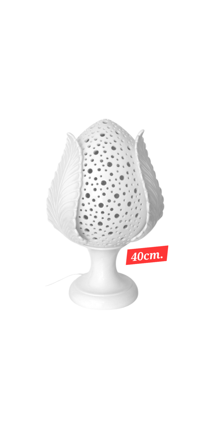 PUMO LAMPADA TRAFORATA BIANCA - immagine 1