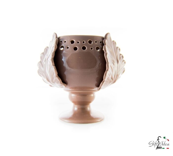 Pumo Pugliese T-light o svuota tasche, in ceramica Bianco o Tortora - immagine 3