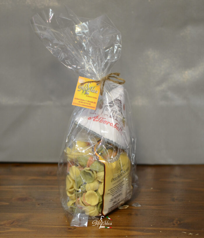 Confezione orecchiette tricolore 250 gr. con presina - immagine 2