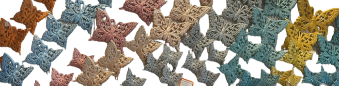 Farfalla in ceramica 8 colori - immagine 3