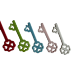 Chiave"love" in ceramica 12 cm