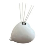 Cuore Profumatore in ceramica 11x9x7cm.