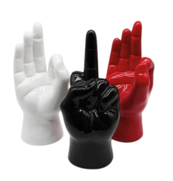 Riproduzione Mano in ceramica 8.5x8x23cm. - immagine 1